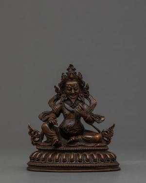 Dzambhala Art | Mini Handmade Kubera Statue | Meditation Room Decor | Dzambhala Rupa | Vajrayana Buddhism | Religious Home Decor